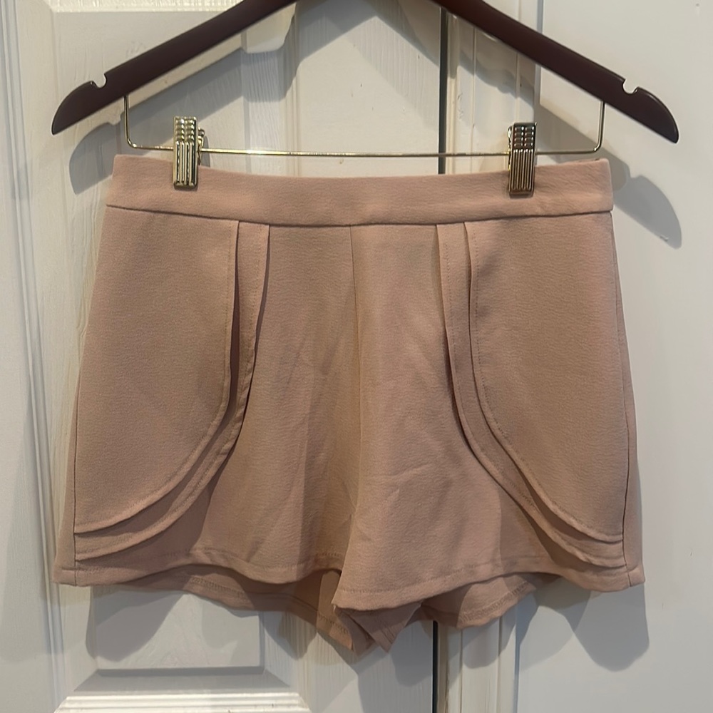 Missguided Rose Gold Shorts